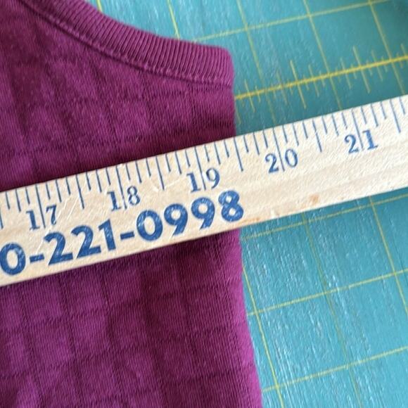 Karen Scott Sport Full Front Zip Women's Maroon Vest Zip Pockets sz S - Picture 4 of 5